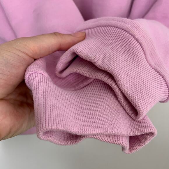 ALO YOGA Heavyweight Offline Cotton Blend Sweatshirt In Sugarplum Pink Medium - Picture 7 of 13